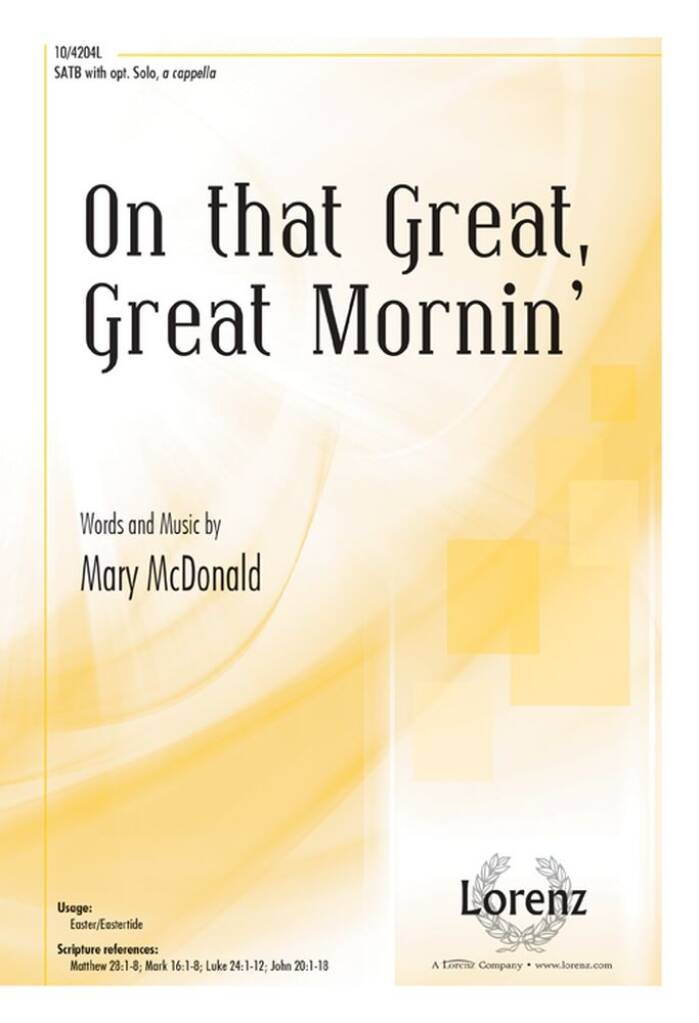 On That Great, Great Mornin?